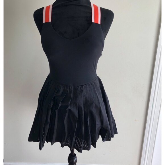 Offline‎ By Aerie Black Dress With Orange Straps S/P Nylon & Elastane NWOT - Picture 1 of 11